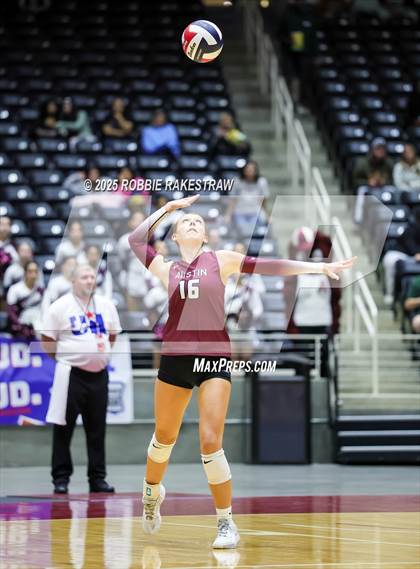Thumbnail 2 in Southlake Carroll vs. Austin (UIL 6A D2 Volleyball Final) photogallery.