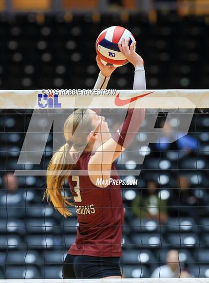 Thumbnail 2 in Southlake Carroll vs. Austin (UIL 6A D2 Volleyball Final) photogallery.