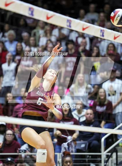Thumbnail 2 in Southlake Carroll vs. Austin (UIL 6A D2 Volleyball Final) photogallery.