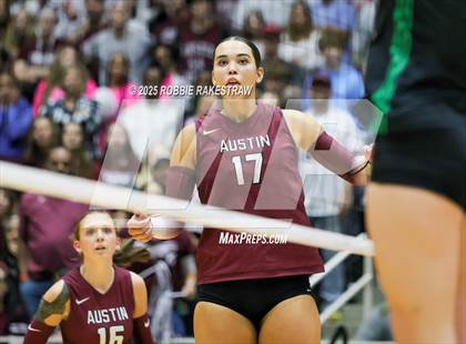 Thumbnail 1 in Southlake Carroll vs. Austin (UIL 6A D2 Volleyball Final) photogallery.