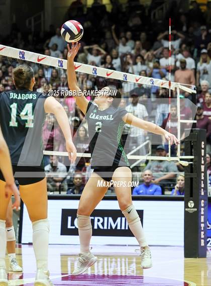 Thumbnail 2 in Southlake Carroll vs. Austin (UIL 6A D2 Volleyball Final) photogallery.