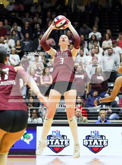 Thumbnail 3 in Southlake Carroll vs. Austin (UIL 6A D2 Volleyball Final) photogallery.