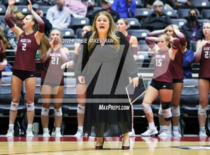 Thumbnail 3 in Southlake Carroll vs. Austin (UIL 6A D2 Volleyball Final) photogallery.