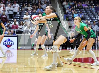 Thumbnail 2 in Southlake Carroll vs. Austin (UIL 6A D2 Volleyball Final) photogallery.