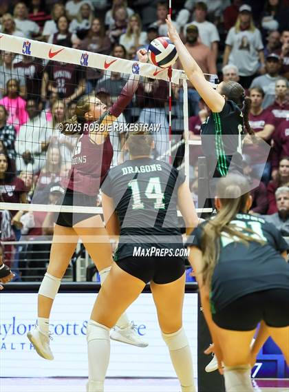 Thumbnail 2 in Southlake Carroll vs. Austin (UIL 6A D2 Volleyball Final) photogallery.