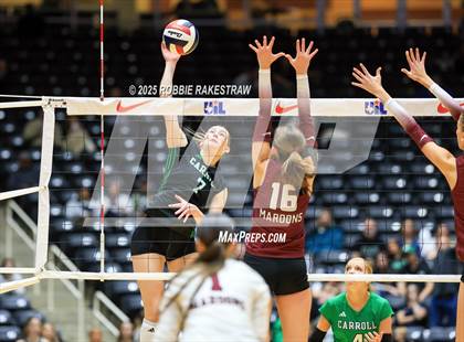 Thumbnail 2 in Southlake Carroll vs. Austin (UIL 6A D2 Volleyball Final) photogallery.