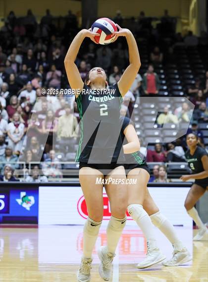 Thumbnail 3 in Southlake Carroll vs. Austin (UIL 6A D2 Volleyball Final) photogallery.