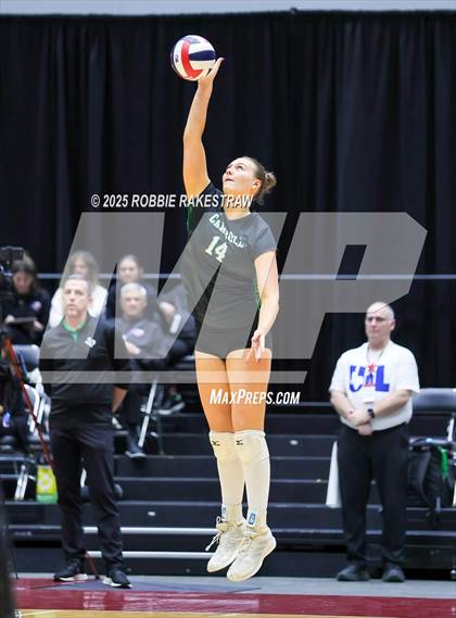 Thumbnail 2 in Southlake Carroll vs. Austin (UIL 6A D2 Volleyball Final) photogallery.