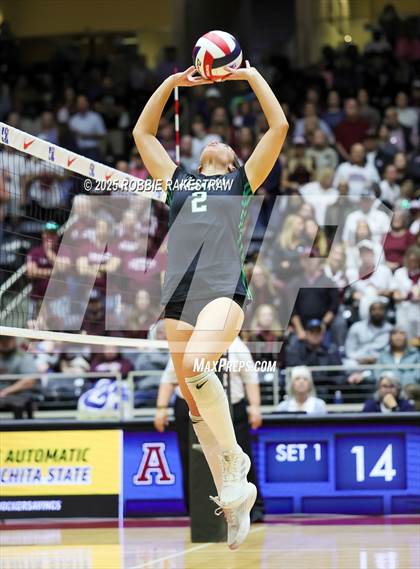 Thumbnail 1 in Southlake Carroll vs. Austin (UIL 6A D2 Volleyball Final) photogallery.