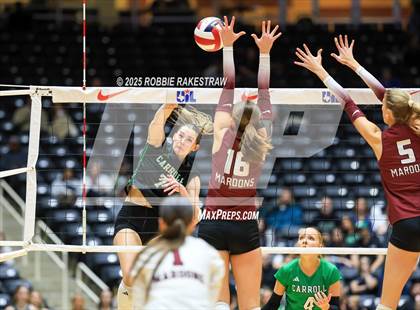 Thumbnail 3 in Southlake Carroll vs. Austin (UIL 6A D2 Volleyball Final) photogallery.