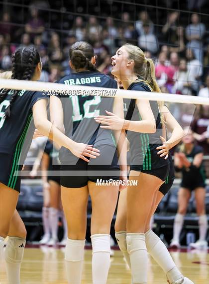 Thumbnail 2 in Southlake Carroll vs. Austin (UIL 6A D2 Volleyball Final) photogallery.
