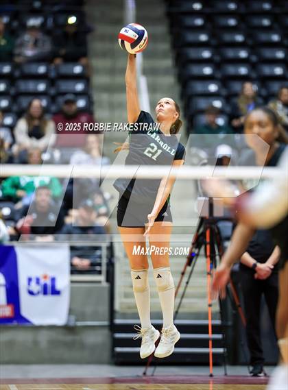 Thumbnail 1 in Southlake Carroll vs. Austin (UIL 6A D2 Volleyball Final) photogallery.
