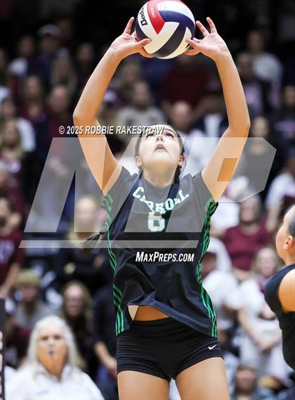 Thumbnail 2 in Southlake Carroll vs. Austin (UIL 6A D2 Volleyball Final) photogallery.