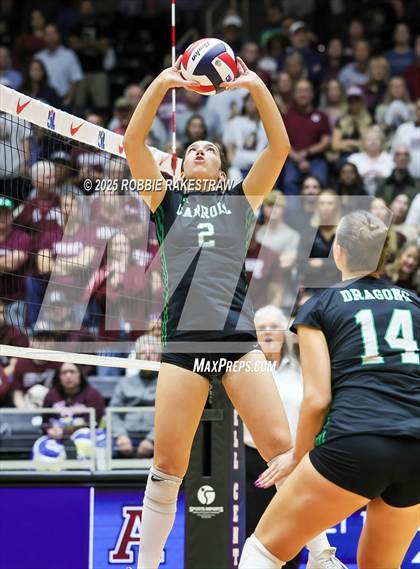 Thumbnail 1 in Southlake Carroll vs. Austin (UIL 6A D2 Volleyball Final) photogallery.