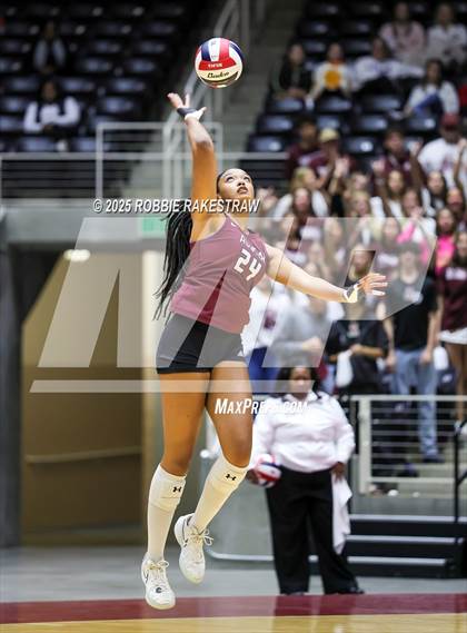 Thumbnail 3 in Southlake Carroll vs. Austin (UIL 6A D2 Volleyball Final) photogallery.