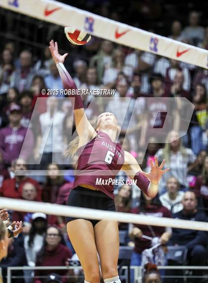 Thumbnail 1 in Southlake Carroll vs. Austin (UIL 6A D2 Volleyball Final) photogallery.