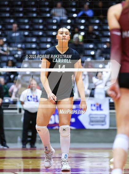 Thumbnail 2 in Southlake Carroll vs. Austin (UIL 6A D2 Volleyball Final) photogallery.