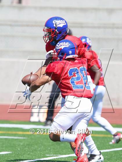 Thumbnail 3 in St. Joseph Regional vs. Serra (2016 Honor Bowl) photogallery.