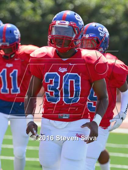 Thumbnail 2 in St. Joseph Regional vs. Serra (2016 Honor Bowl) photogallery.