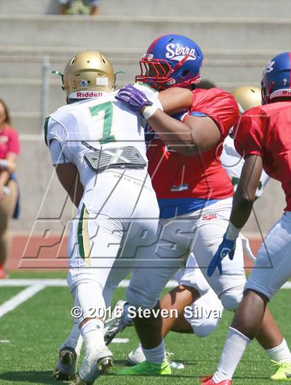 Thumbnail 1 in St. Joseph Regional vs. Serra (2016 Honor Bowl) photogallery.