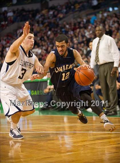 Thumbnail 2 in St. John's Prep vs. Lawrence (MIAA Division 1 North Final) photogallery.