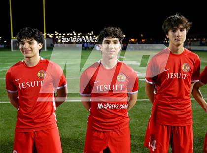 Thumbnail 2 in Jesuit vs. McClatchy (CIF SJS Division 1 Final) photogallery.