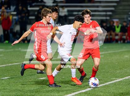 Thumbnail 1 in Jesuit vs. McClatchy (CIF SJS Division 1 Final) photogallery.