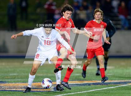 Thumbnail 3 in Jesuit vs. McClatchy (CIF SJS Division 1 Final) photogallery.