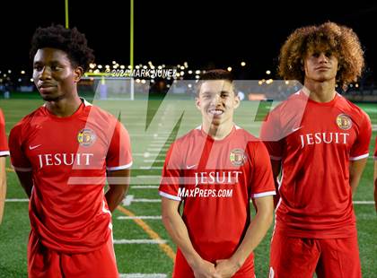 Thumbnail 2 in Jesuit vs. McClatchy (CIF SJS Division 1 Final) photogallery.