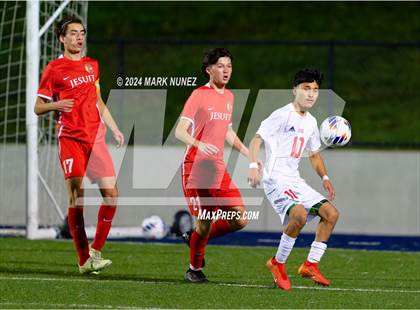 Thumbnail 3 in Jesuit vs. McClatchy (CIF SJS Division 1 Final) photogallery.