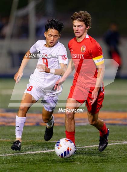 Thumbnail 1 in Jesuit vs. McClatchy (CIF SJS Division 1 Final) photogallery.