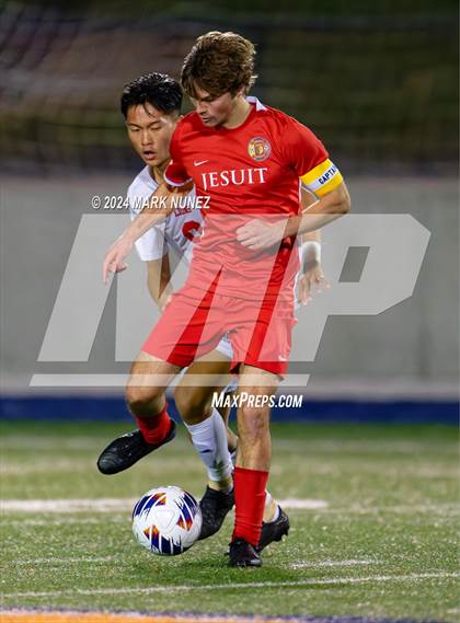 Thumbnail 1 in Jesuit vs. McClatchy (CIF SJS Division 1 Final) photogallery.