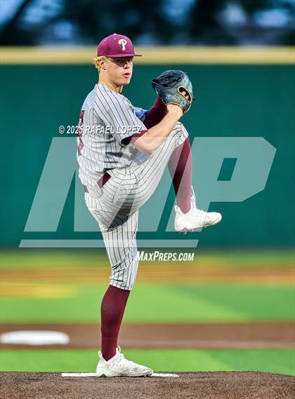 Thumbnail 2 in Summer Creek vs. Pearland (UIL 6A D1 Baseball Area) photogallery.