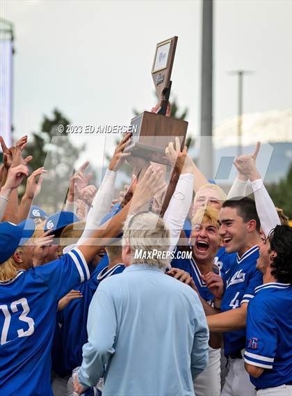Thumbnail 1 in Bishop Gorman vs. Desert Oasis (NIAA 5A State Championship) photogallery.
