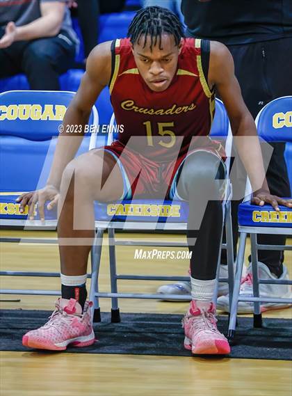 Thumbnail 1 in New Creation Christian Academy vs Creekside Christian Academy (GAPPS D1-AAA Semifinals) photogallery.