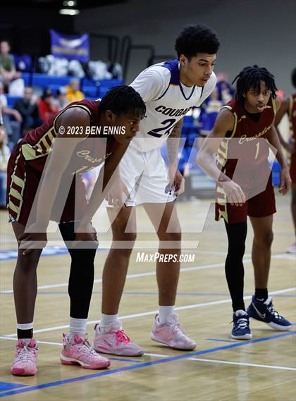 Thumbnail 1 in New Creation Christian Academy vs Creekside Christian Academy (GAPPS D1-AAA Semifinals) photogallery.