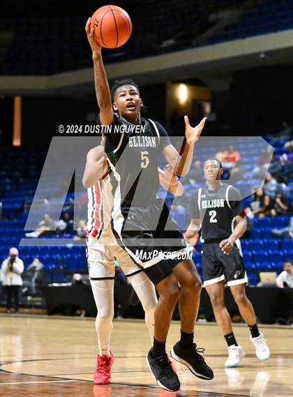 Thumbnail 3 in Ellison vs. Port Arthur Memorial (UIL Basketball 5A Region III Semifinal) photogallery.