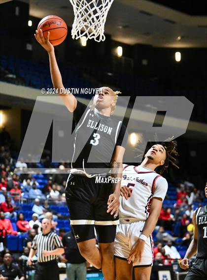 Thumbnail 3 in Ellison vs. Port Arthur Memorial (UIL Basketball 5A Region III Semifinal) photogallery.