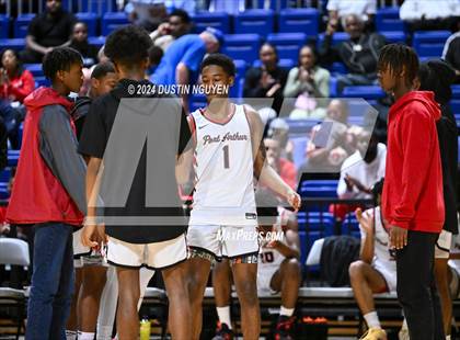 Thumbnail 1 in Ellison vs. Port Arthur Memorial (UIL Basketball 5A Region III Semifinal) photogallery.
