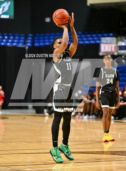 Thumbnail 1 in Ellison vs. Port Arthur Memorial (UIL Basketball 5A Region III Semifinal) photogallery.