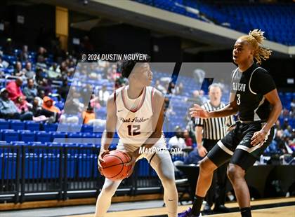 Thumbnail 2 in Ellison vs. Port Arthur Memorial (UIL Basketball 5A Region III Semifinal) photogallery.