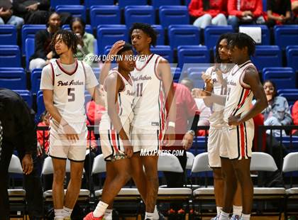 Thumbnail 1 in Ellison vs. Port Arthur Memorial (UIL Basketball 5A Region III Semifinal) photogallery.