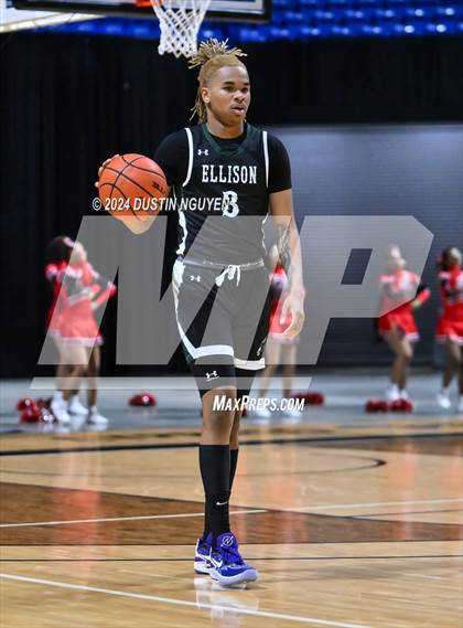 Thumbnail 2 in Ellison vs. Port Arthur Memorial (UIL Basketball 5A Region III Semifinal) photogallery.