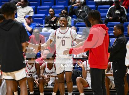 Thumbnail 2 in Ellison vs. Port Arthur Memorial (UIL Basketball 5A Region III Semifinal) photogallery.