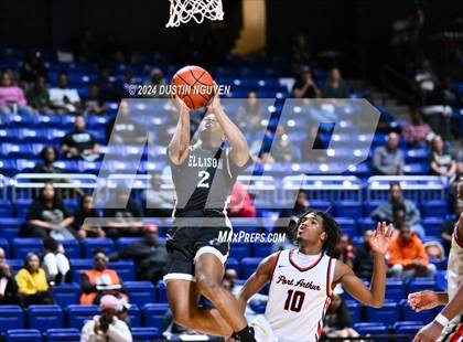 Thumbnail 3 in Ellison vs. Port Arthur Memorial (UIL Basketball 5A Region III Semifinal) photogallery.