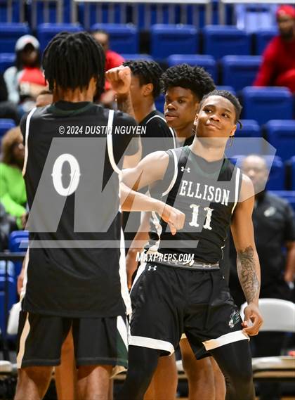 Thumbnail 2 in Ellison vs. Port Arthur Memorial (UIL Basketball 5A Region III Semifinal) photogallery.