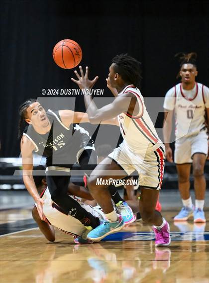 Thumbnail 3 in Ellison vs. Port Arthur Memorial (UIL Basketball 5A Region III Semifinal) photogallery.