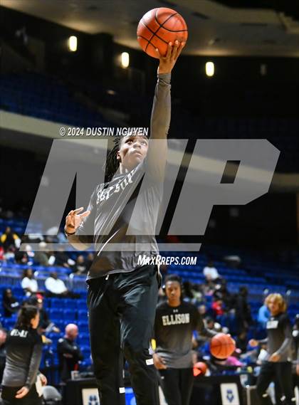 Thumbnail 3 in Ellison vs. Port Arthur Memorial (UIL Basketball 5A Region III Semifinal) photogallery.