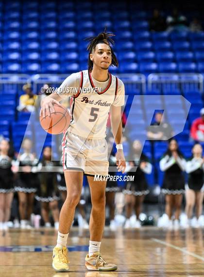 Thumbnail 3 in Ellison vs. Port Arthur Memorial (UIL Basketball 5A Region III Semifinal) photogallery.
