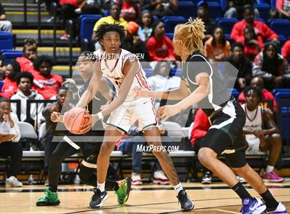 Thumbnail 3 in Ellison vs. Port Arthur Memorial (UIL Basketball 5A Region III Semifinal) photogallery.